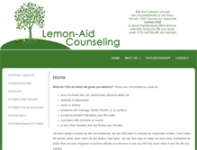 Tablet Screenshot of lemonaidcounseling.com
